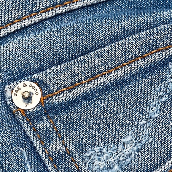 Rag & Bone Cate Mid-Rise Raw Hem Ankle Skinny Jean - Picture 7 of 11